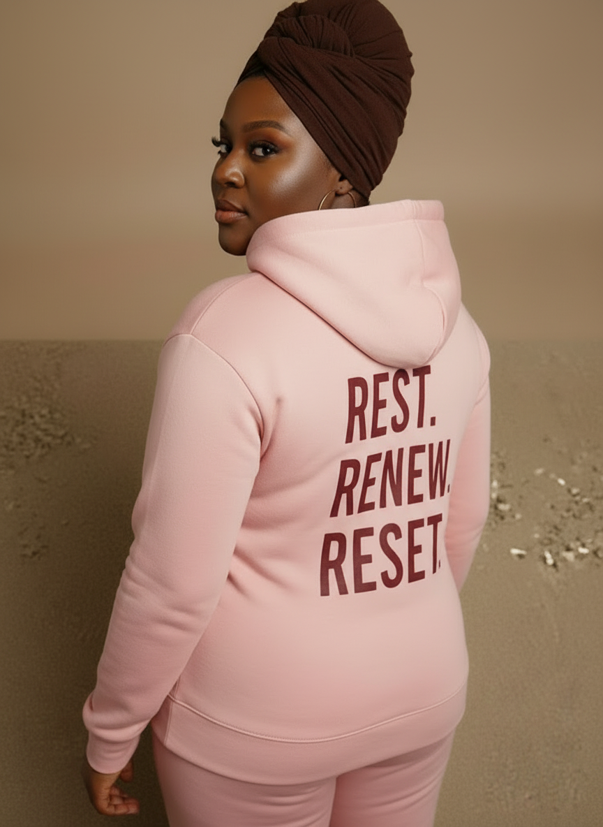 The "Rest. Renew. Reset." Hoodie