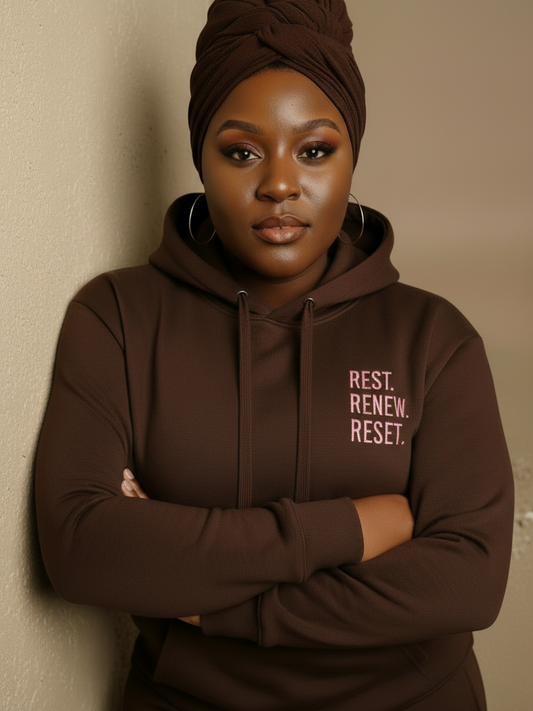 The "Rest. Renew. Reset." Hoodie