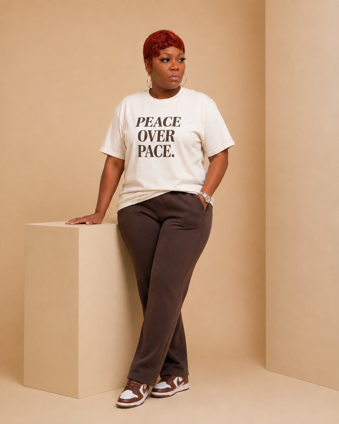 Peace Over Pace™ Oversized Statement Tee