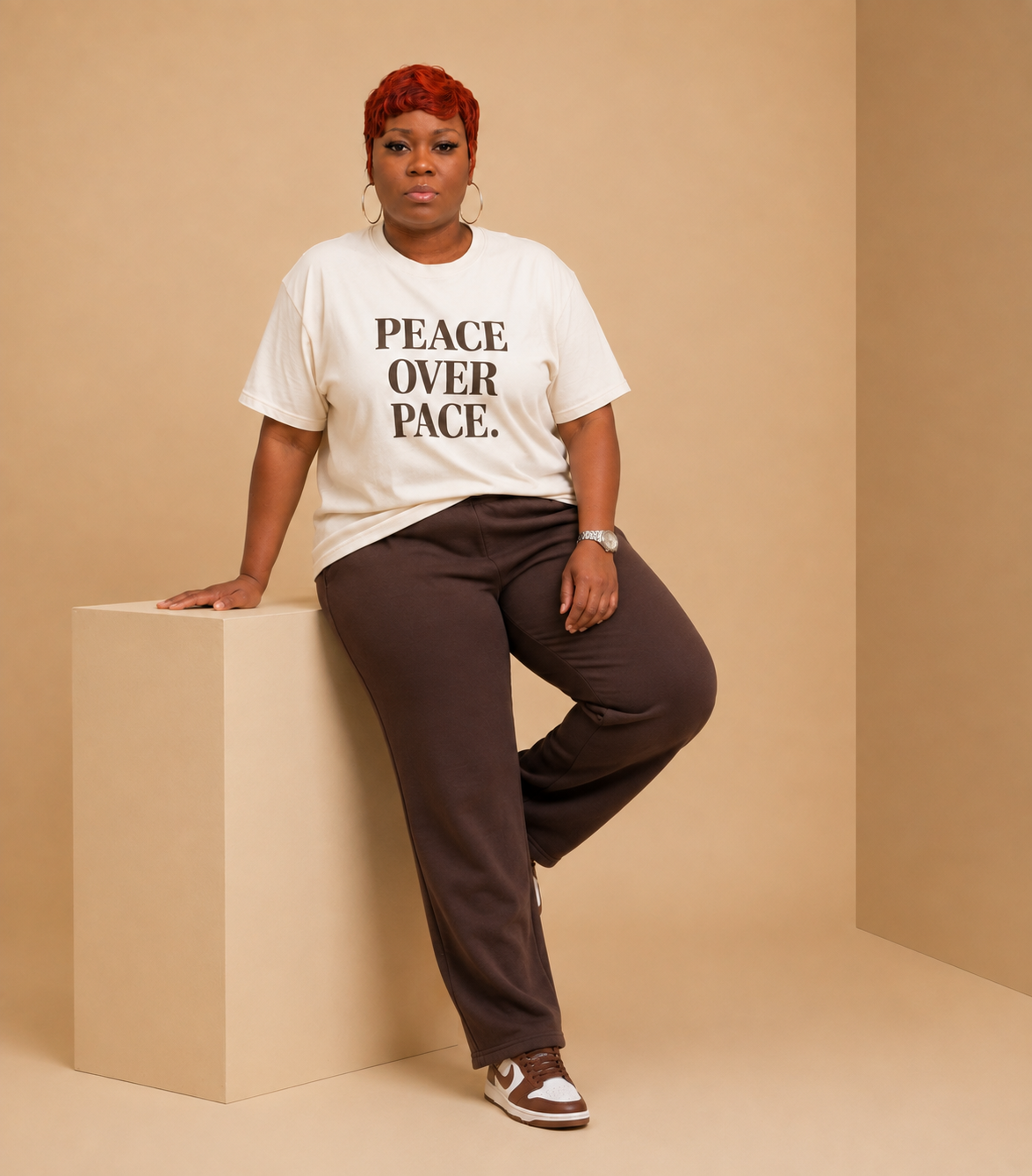 Peace Over Pace™ Oversized Statement Tee