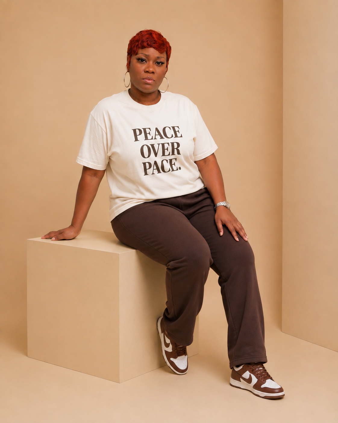 Peace Over Pace™ Oversized Statement Tee