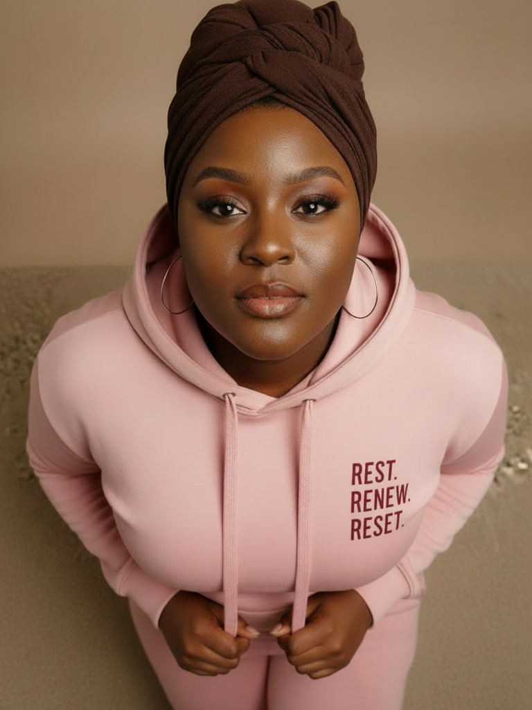 The "Rest. Renew. Reset."  Hoodie
