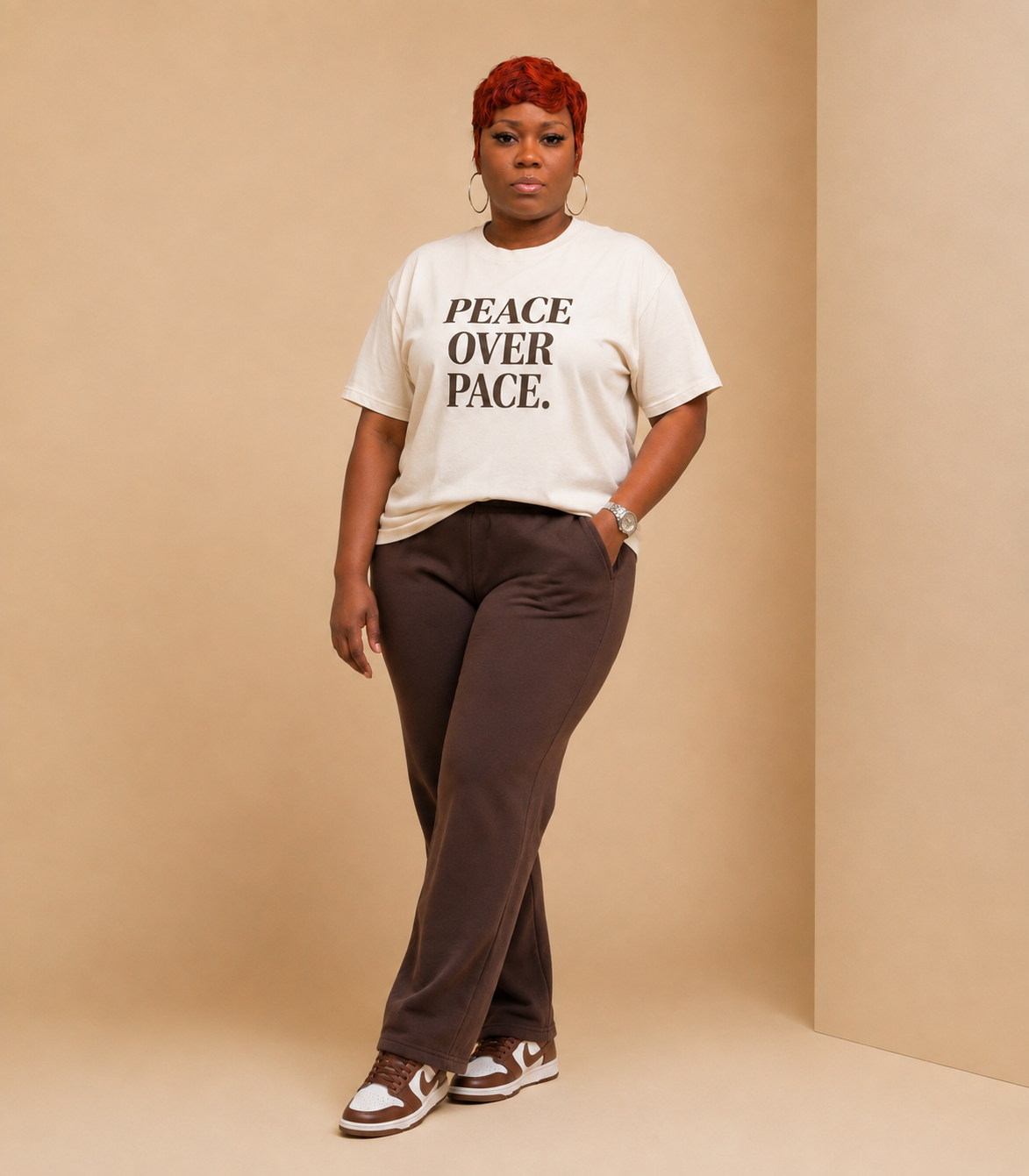 Peace Over Pace™ Oversized Statement Tee