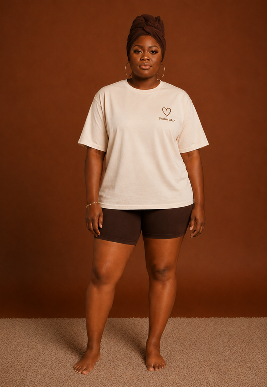 Rest in the Lord™ Oversized Boxy Tee | Psalm 37:7
