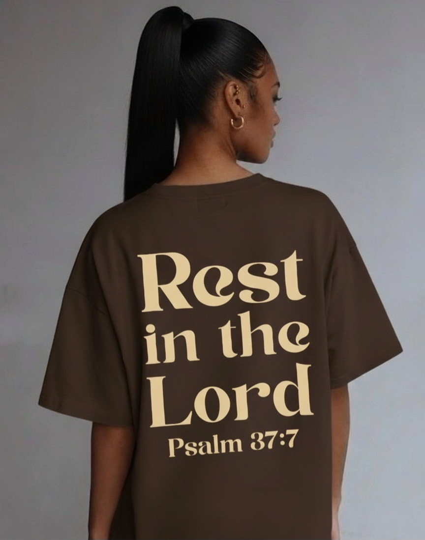 Rest in the Lord Scripture Tee