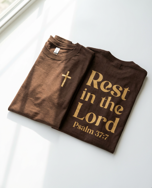 The Macchiato Psalm 37:7 Tee